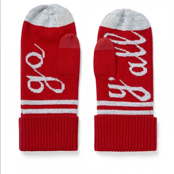 Draper James Accessories - NEW • Draper James • Go Y’all Mittens Red Gray
